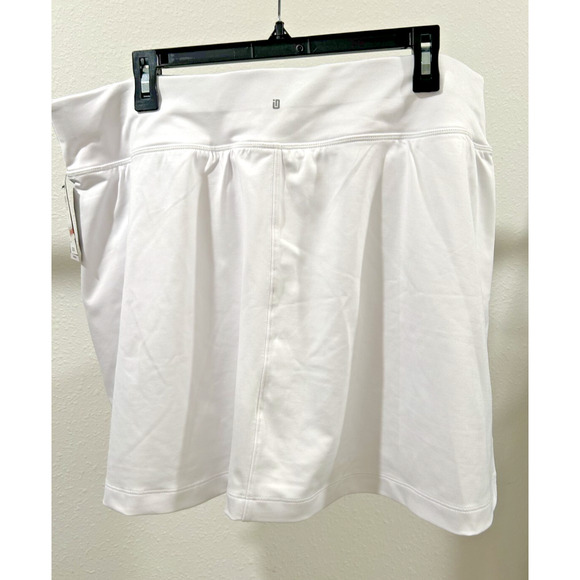 ID Ideology Women Plus Size Fit Athletic Active Skort Solid White Choose Your Sz - Picture 3 of 9
